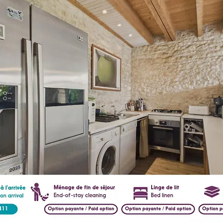 Maison En Pierre Pour 4 Adultes,2 Enfants Avec Jardin בית נופש סן-ונסן-סור-ז'אר