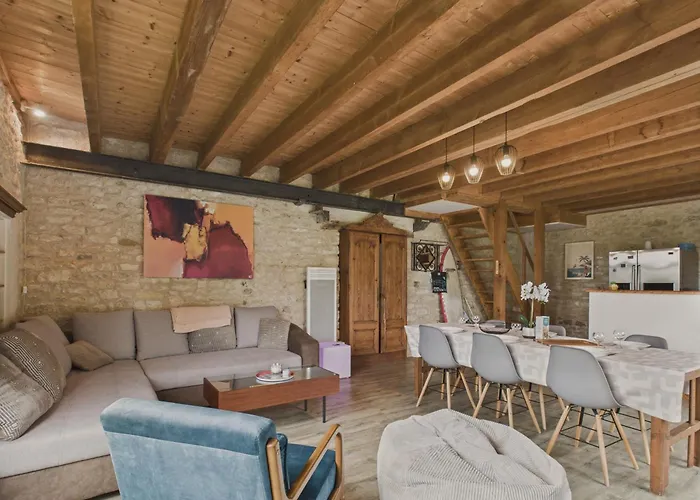 Maison Authentique En Pierre Pour 7 Avec Jardin * Saint-Vincent-sur-Jard