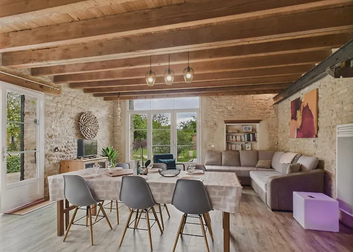 Maison Authentique En Pierre Pour 7 Avec Jardin *